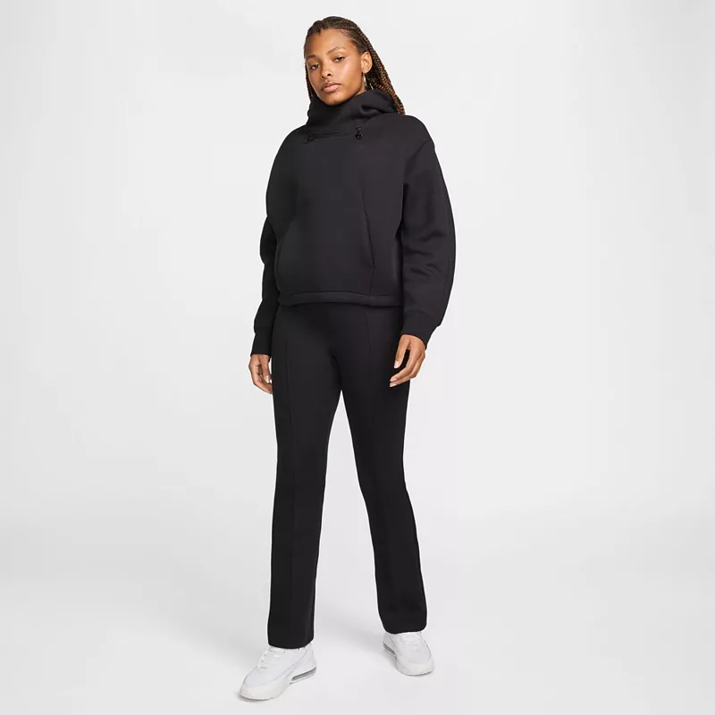 Женская толстовка большого размера из флиса Nike Sportswear Tech Fleece, черный — фото 2