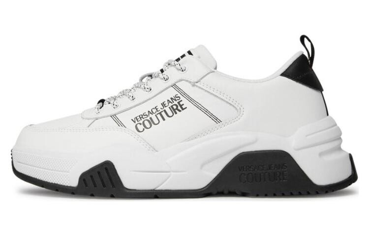 

Кроссовки VERSACE JEANS Couture Logo-print Lace-up Sneakers, белый