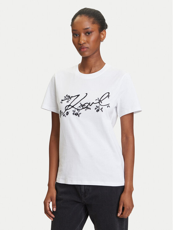 

Футболка regular fit A3W17018 Karl Lagerfeld, белый