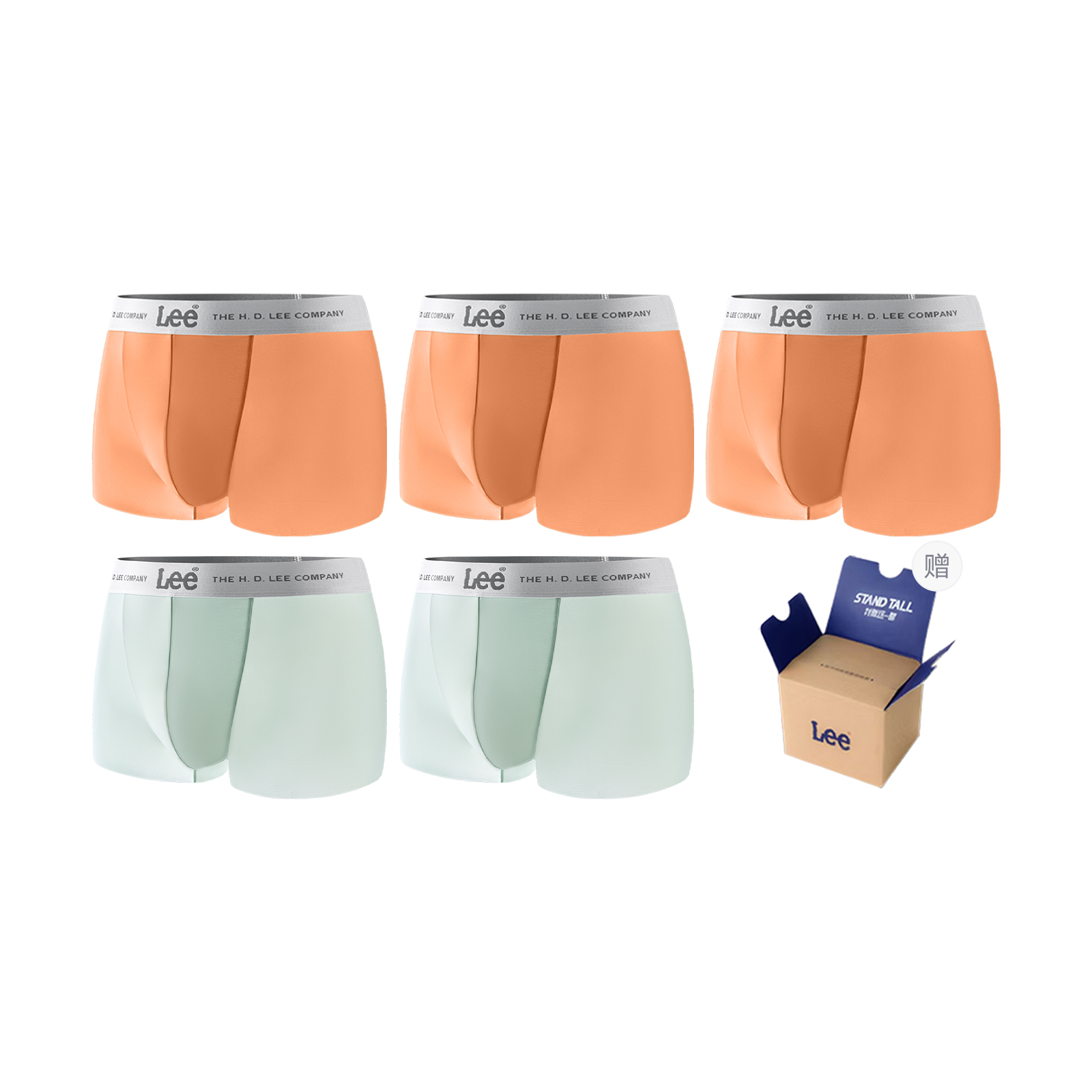 

Lee SS25 INDIGO подарочный набор нижнего белья для мужчин 5 штук