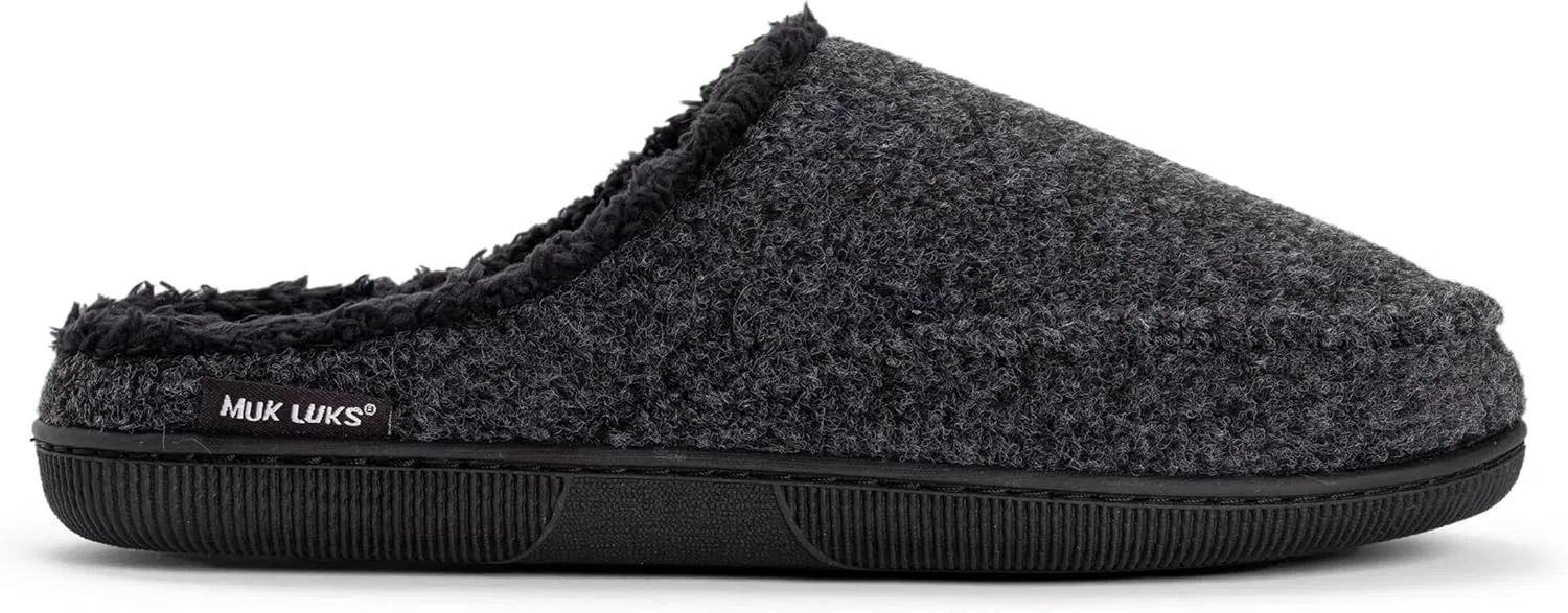 Тапочки из искусственной шерсти MUK LUKS, черный — фото 4