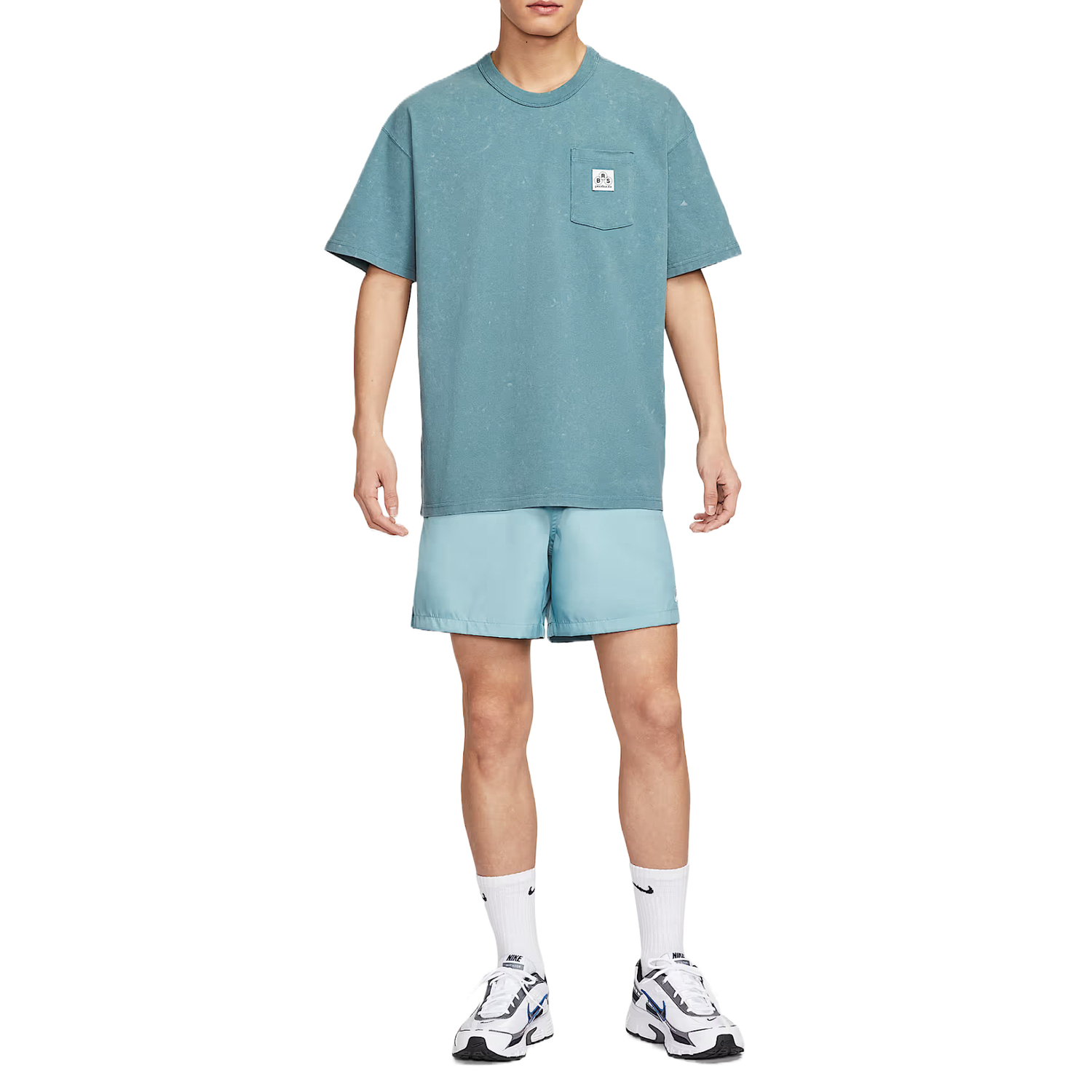 Nike Футболка Sportswear мужская Smoke Blue — фото 4