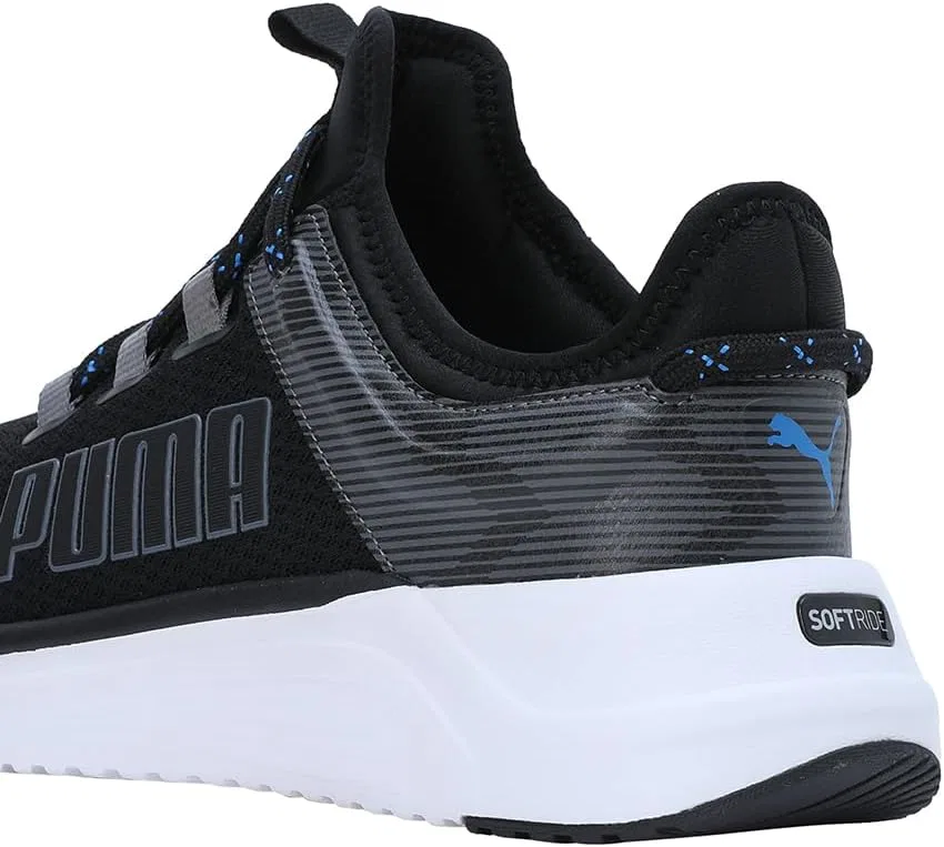 Кроссовки для бега по улицам PUMA Unisex Softride Astro Slip Hyperwave, 2-Puma Schwarz Kühl Dunkelgrau Rennblau Puma Und Weiß — фото 4