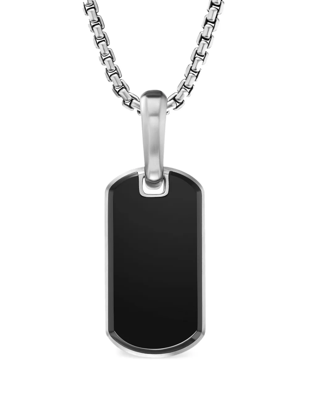 

Серебряная подвеска Chevron (21 мм) David Yurman, черный
