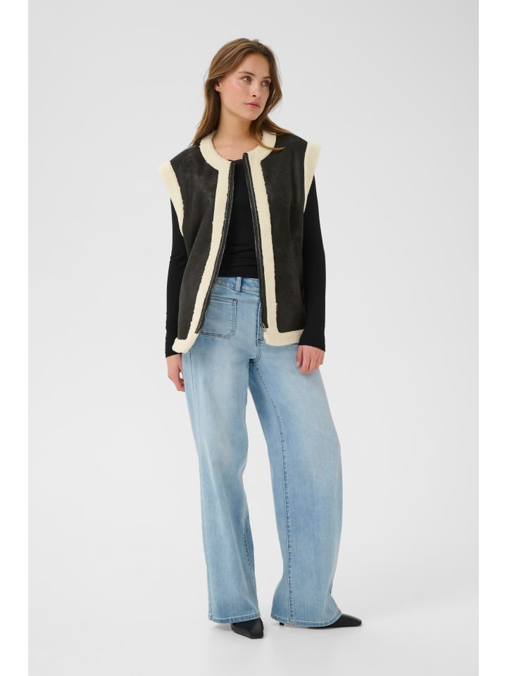 

Kaffe Жилет KApernille свободного кроя, черный, темно-синий