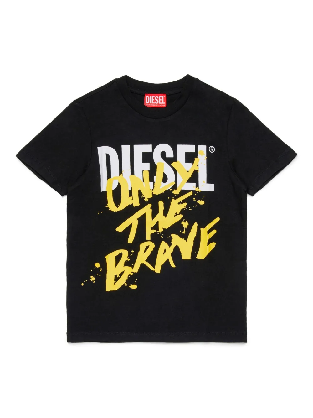 

Футболка Only The Brave с логотипом Diesel Kids, черный