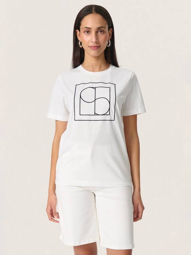 

Футболка Varga с вышитым логотипом Soaked In Luxury, White