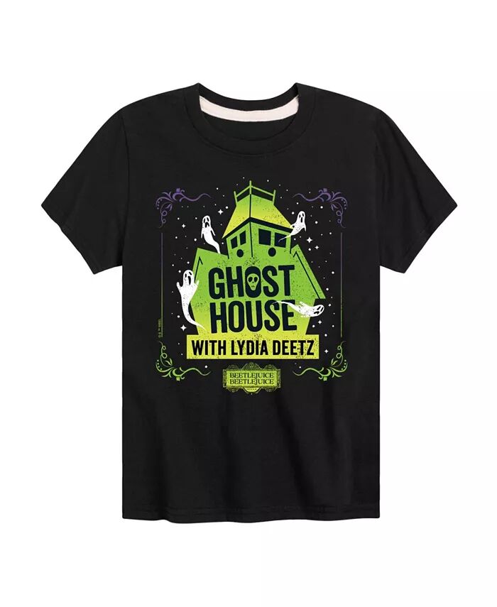 

Футболка Big Boys Beetlejuice Ghost House с рисунком Hybrid, черный