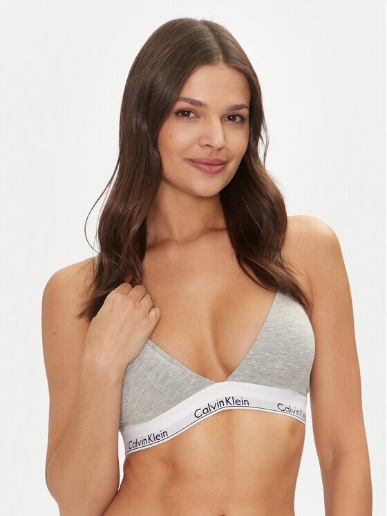 

Бюстгальтер без косточек Calvin Klein Underwear, серый