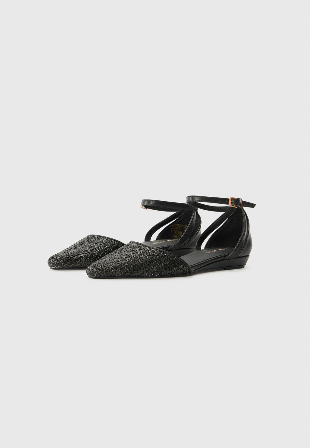 Балетки с ремешком на щиколотке Anna Field by Zalando, черный — фото 2