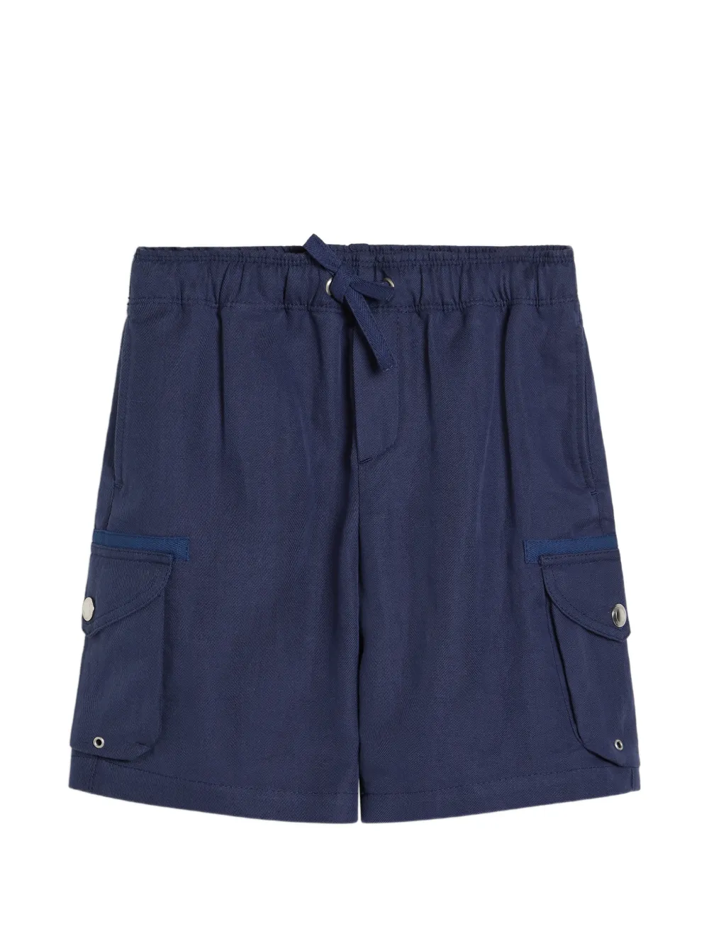 Шорты-карго на завязках Brunello Cucinelli Kids, синий