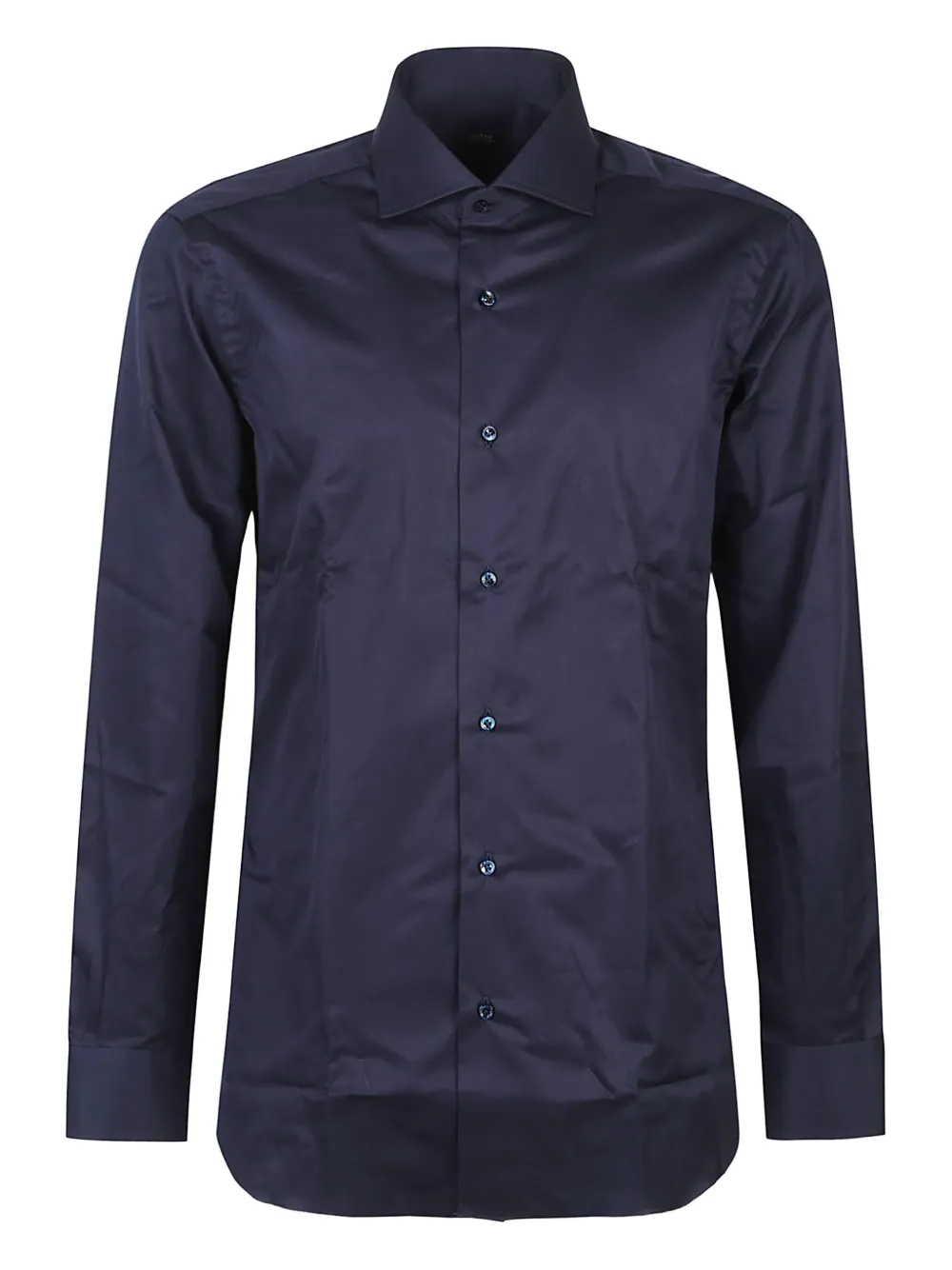 

Хлопковая рубашка с длинными рукавами Barba, синий