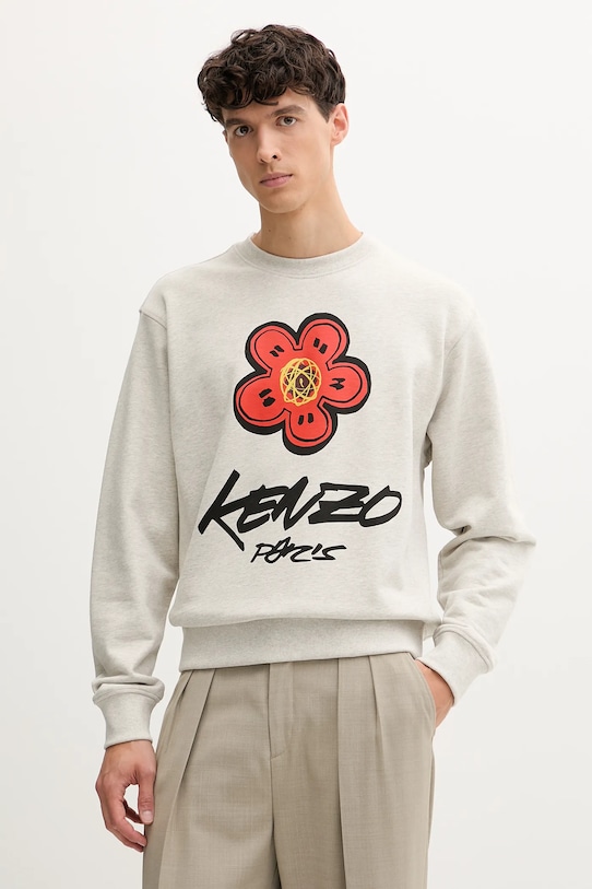 

Хлопковая рубашка x Futura Kenzo, серый