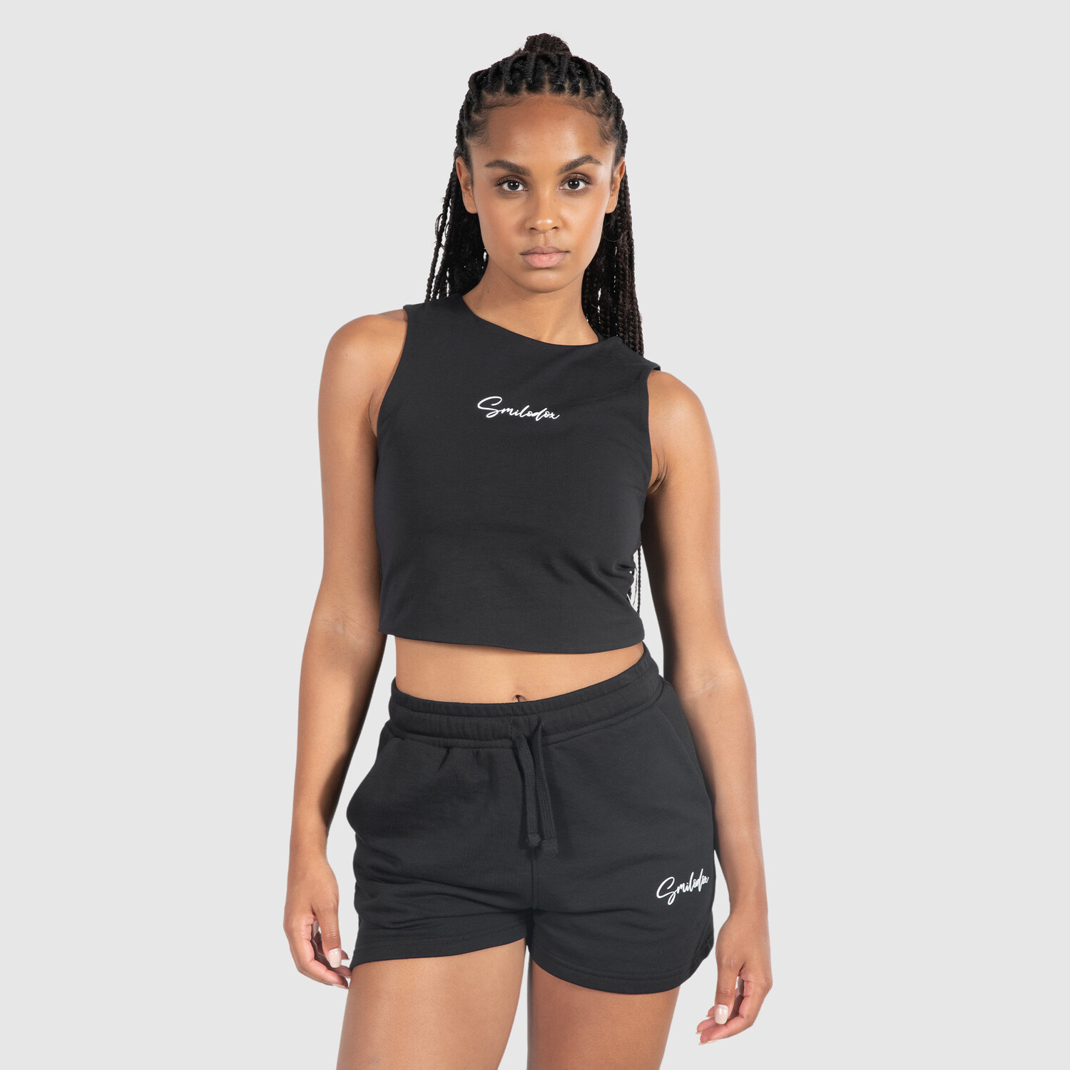 

Спортивная футболка SMILODOX Crop Top Rosina, черный