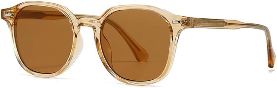 

Солнцезащитные очки UV400 с защитой от УФ-излучения - круглые, в стиле панк, с градиентной расцветкой, для женщин и мужчин, для бега и занятий спортом на открытом воздухе UYPTK, C4 Light Champagne