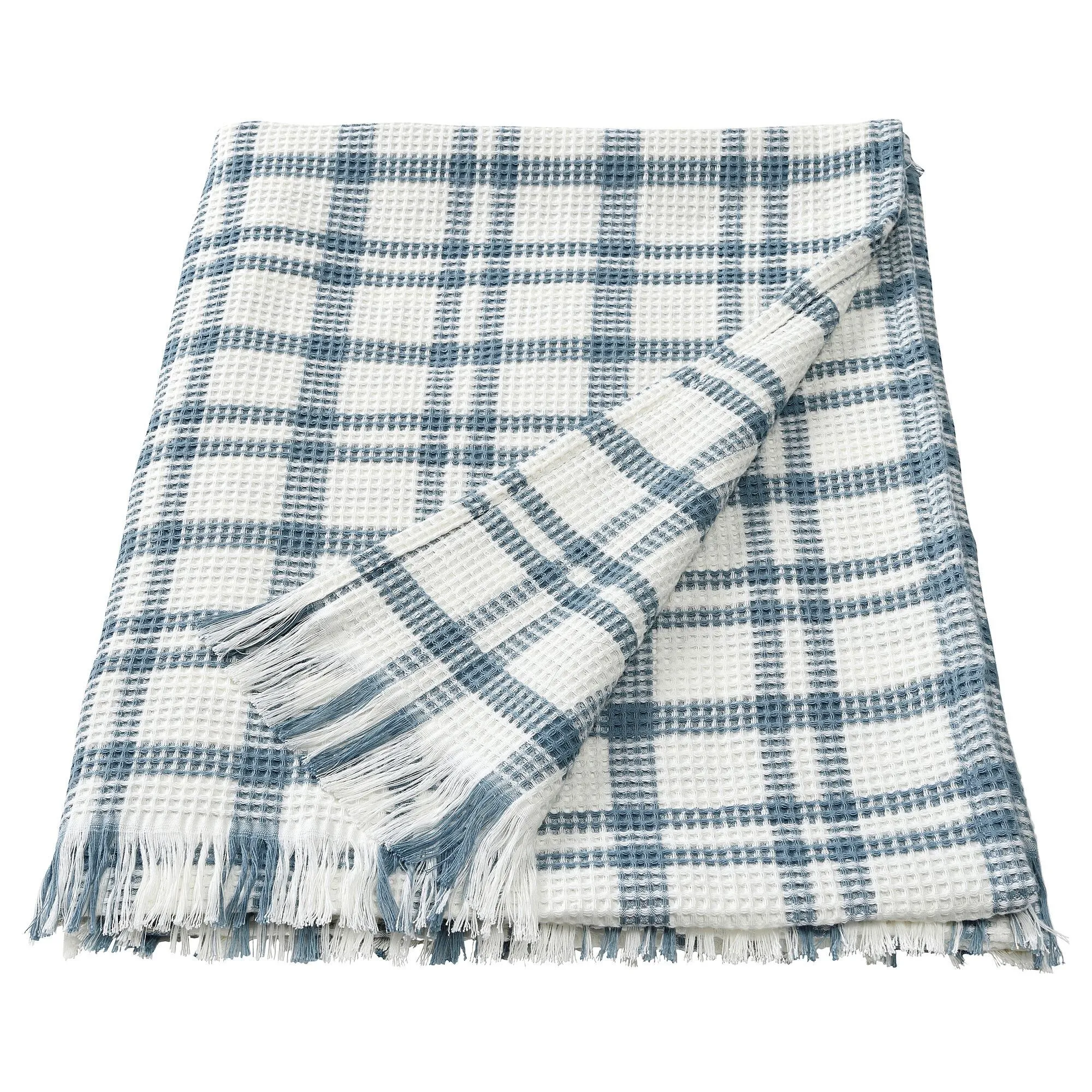 

Плед, белый в клетку, 130х170 см, SIKELVINGE IKEA