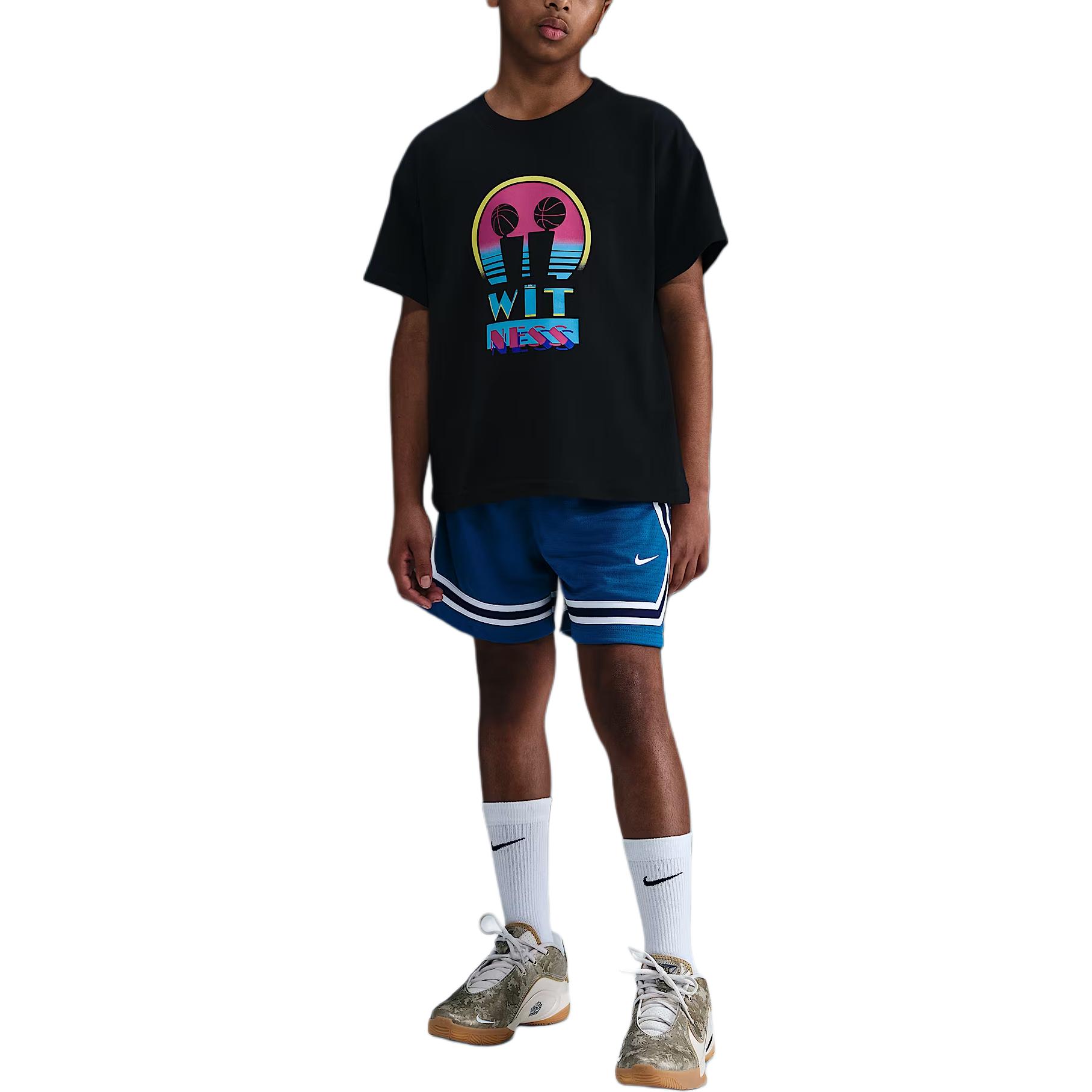 Футболка fw25 lebron 'miami twice' детская Nike, черный