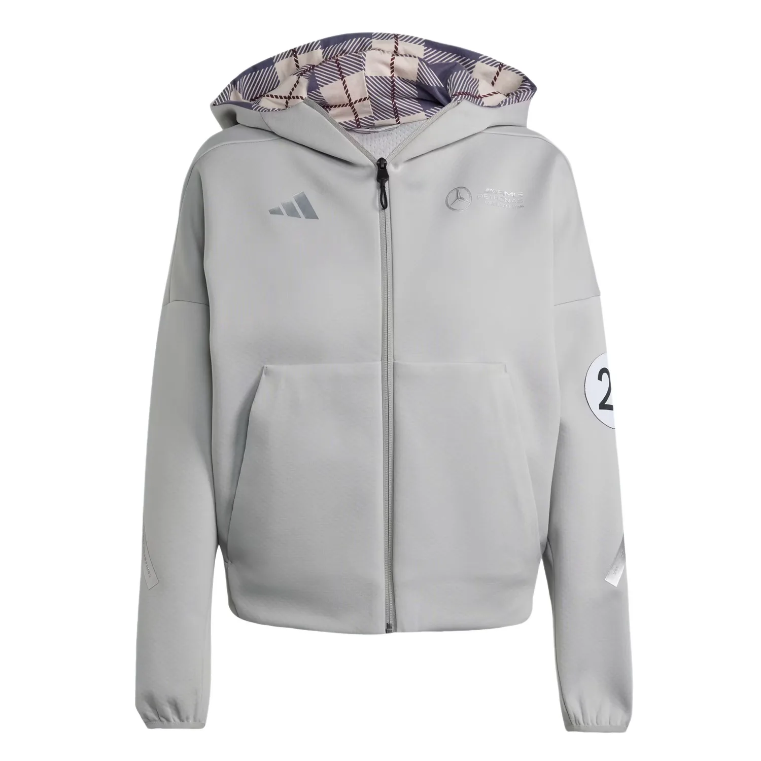 Куртка с молнией Mercedes Amg Petronas Formula One Team Adidas, Gray 2
