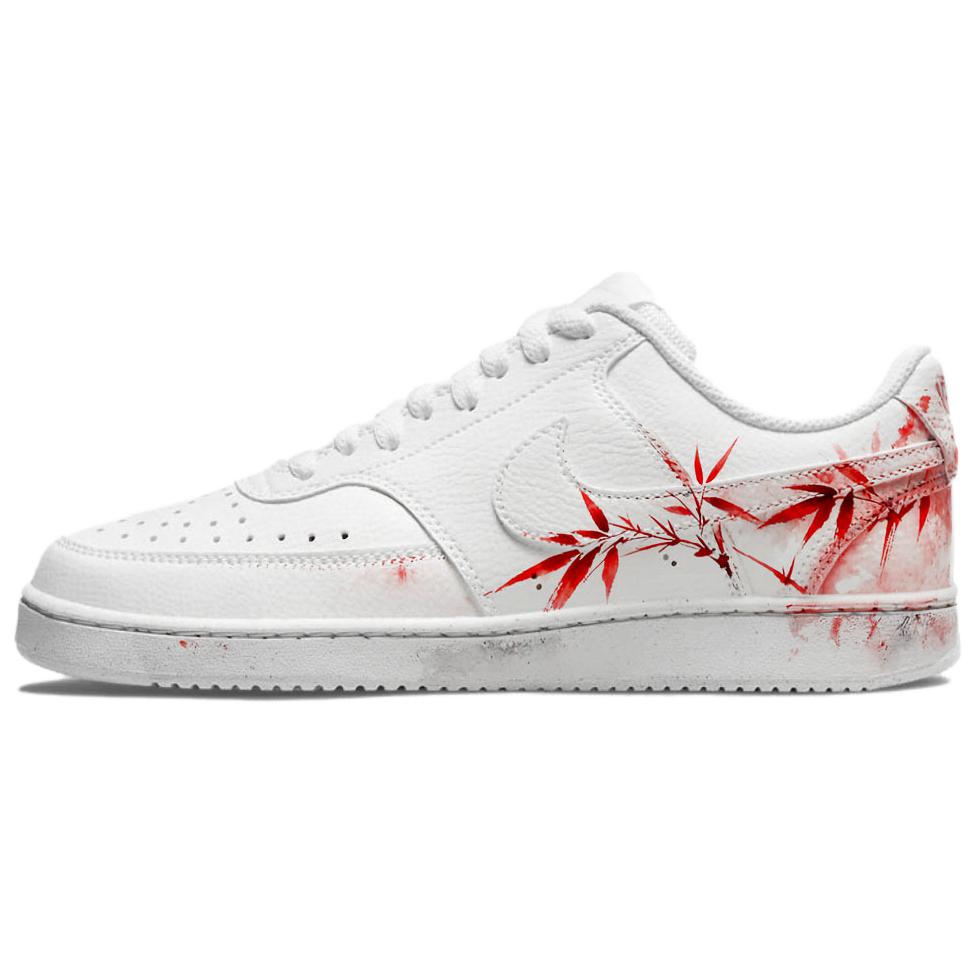 

Nike Кроссовки для скейтбординга Court Vision 1 Red Bamboo Maple Shadow Abrasion Resistant низкие мужские красные белые