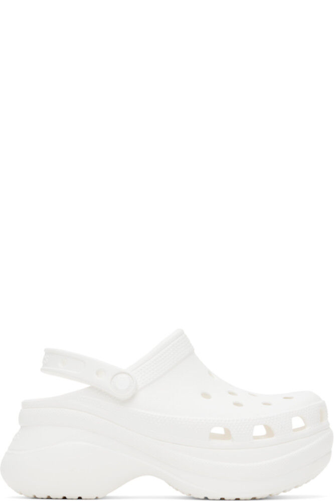 Белые башмаки Bae Crocs