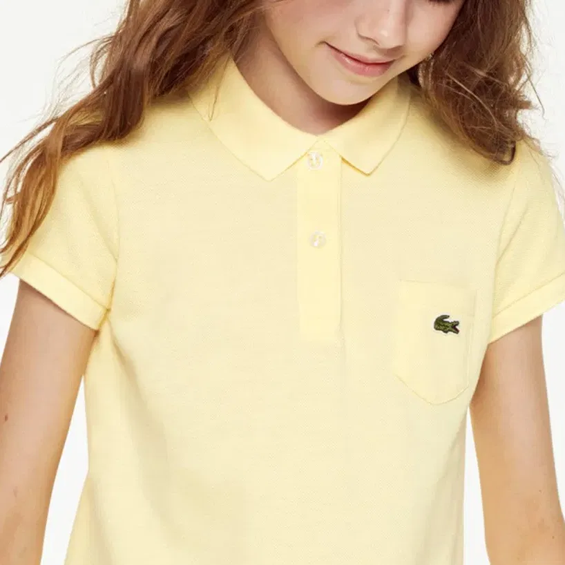 Платье детское желтое LACOSTE — фото 4