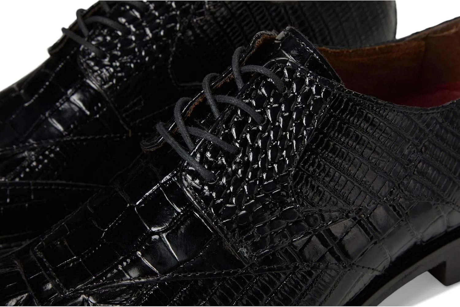 Мужские оксфорды Stacy Adams Tristano Bike Toe на шнуровке с мыском, Black — фото 2