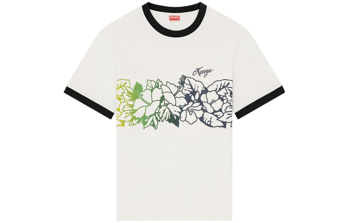 

Футболка ALOHA FLOWER TATTOO унисекс белая Kenzo, белый