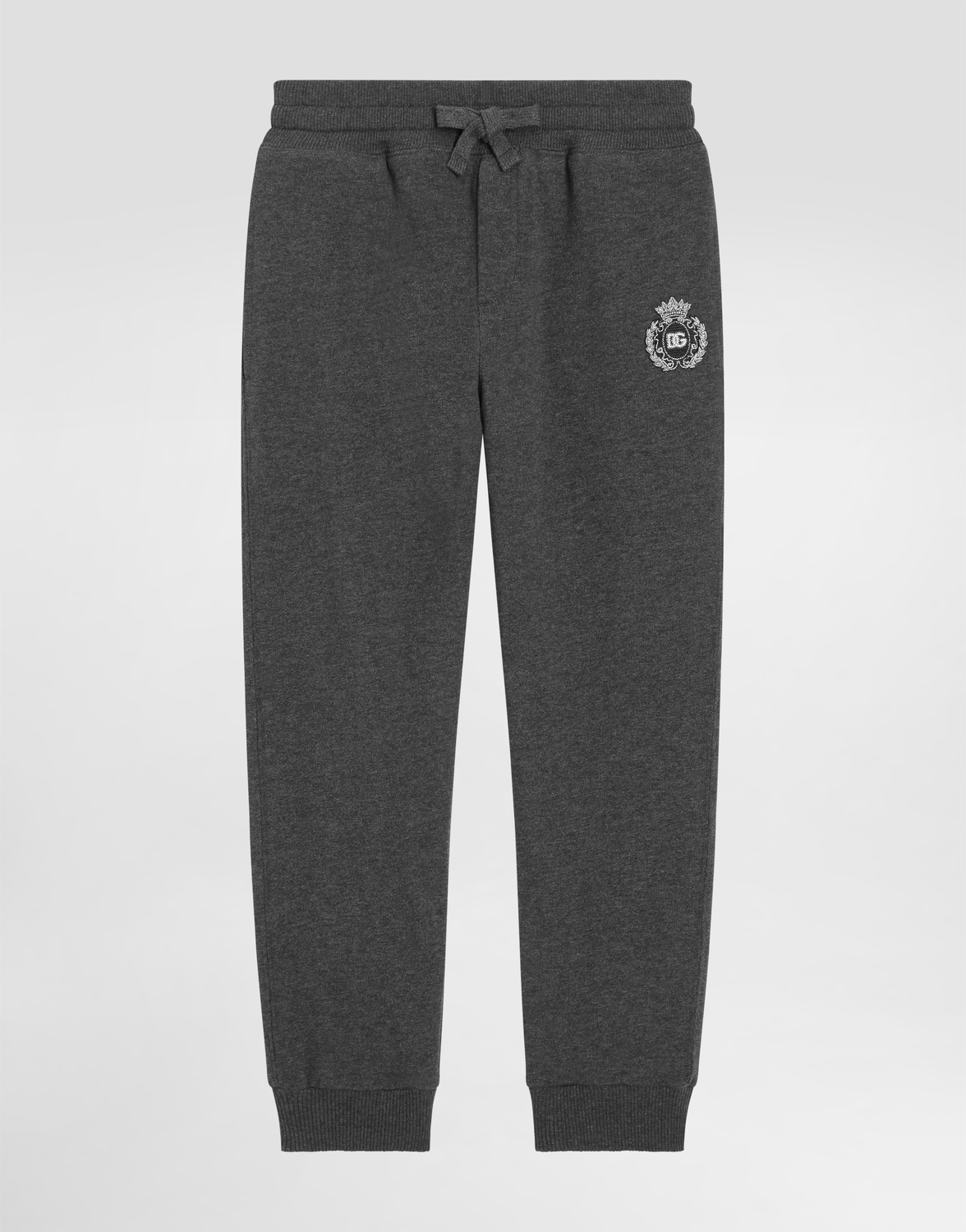 

Флисовые брюки с геральдической нашивкой DG Dolce&Gabbana, серый