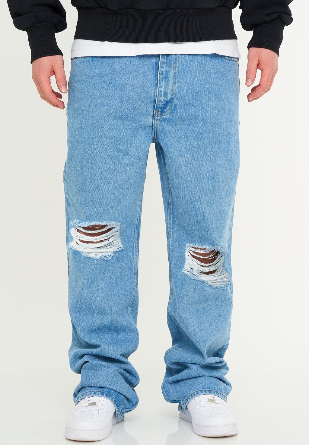 

Джинсы свободного кроя RIPPED JEANS LOOSE-FIT STRAIGHT-LEG BAGGY One Redox, синий