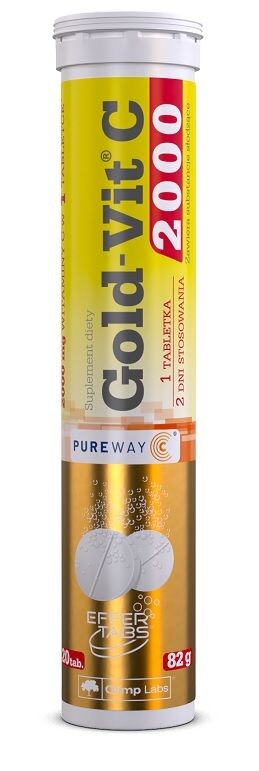 

Olimp Gold-Vit C 2000 Smak Pomarańczowy витамин С в шипучих таблетках, 20 шт.