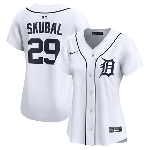 

Женская футболка Tarik Skubal белая Detroit Tigers домашняя лимитированная Nike, Белый, Женская футболка Tarik Skubal белая Detroit Tigers домашняя лимитированная Nike