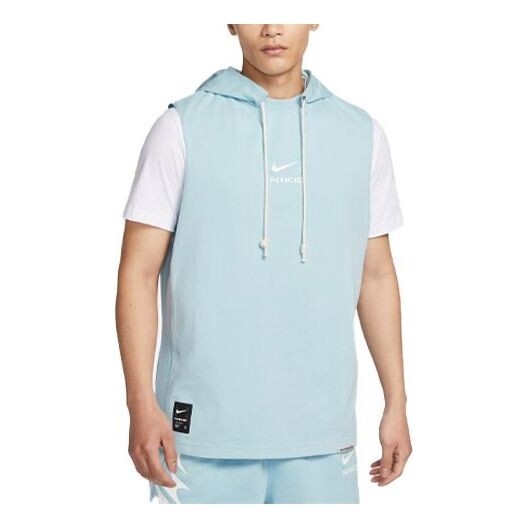 

Жилеты Dri Fit, впитывающий пот, безрукавный жилет с капюшоном Nike, синий