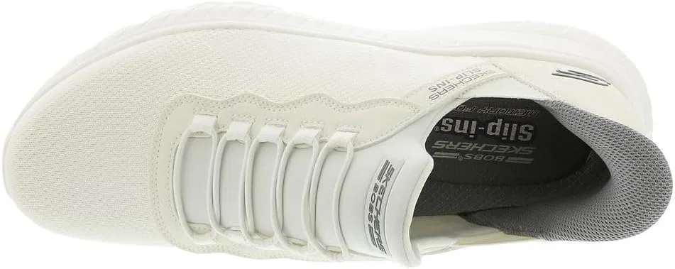 Мужские слипоны Skechers Bobs Squad Chaos Daily Hype, Off White Knit — фото 3