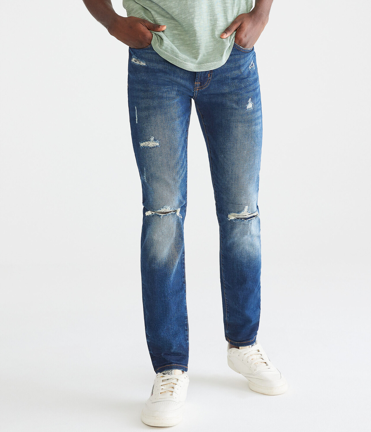 

Узкий Джин Aeropostale, синий