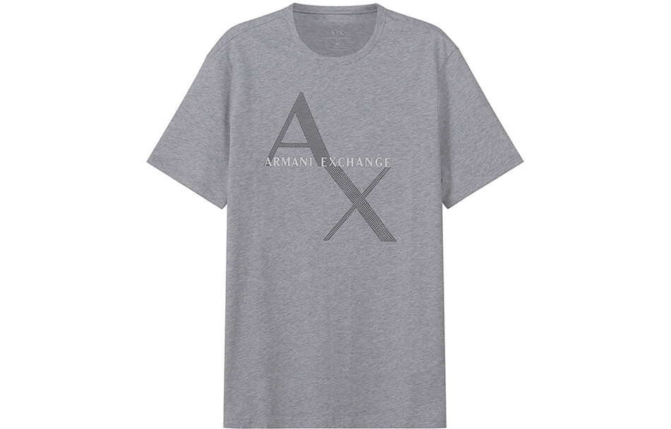 

Футболка мужская светло-серая Armani Exchange, серый