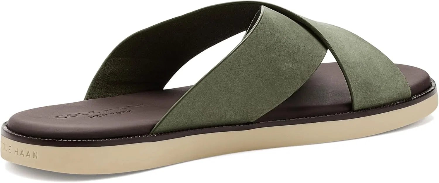 Мужские сандалии Cole Haan Nantucket с перекрестными ремешками, Dusty Olive Nubuck Angora — фото 3
