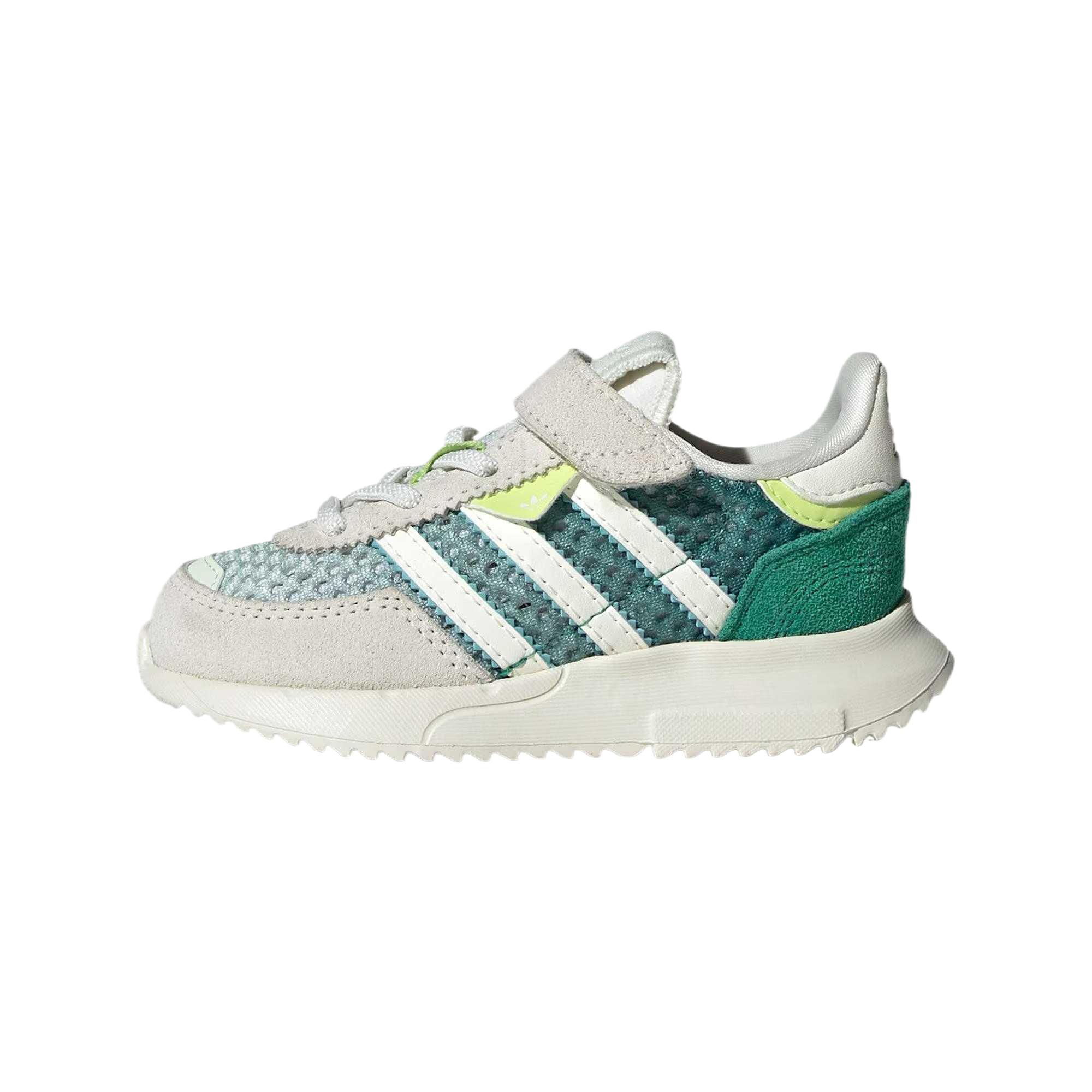 

Adidas Originals Retropy F2 устойчивые к истиранию низкие детские ботинки Green White Infant And Toddler