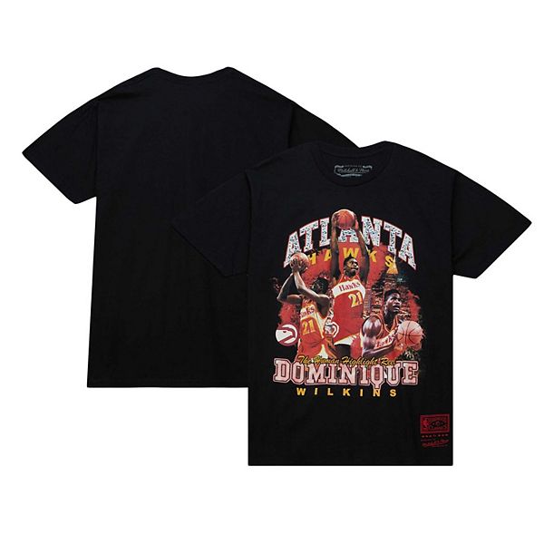 

Мужская футболка Atlanta Hawks Hardwood Classics Bling Concert Player черная Dominique Wilkins Mitchell & Ness