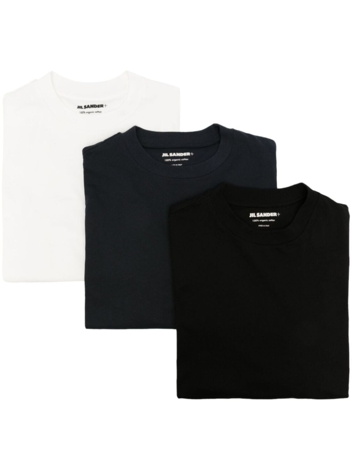 

Jil Sander комплект из трех футболок из органического хлопка, белый