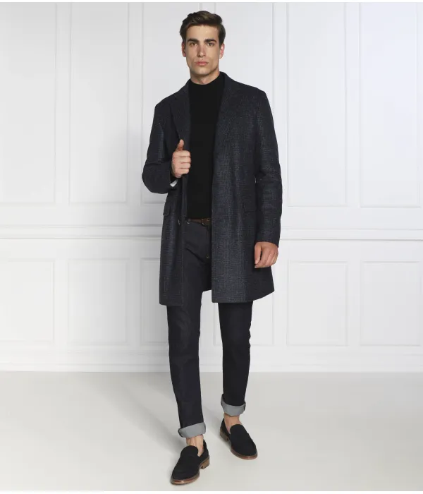 Шерстяная водолазка Slim fit Calvin Klein, черный — фото 2