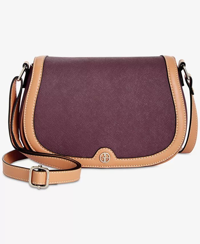 

Маленькая сумка-седло Saffiano Crossbody Giani Bernini, фиолетовый