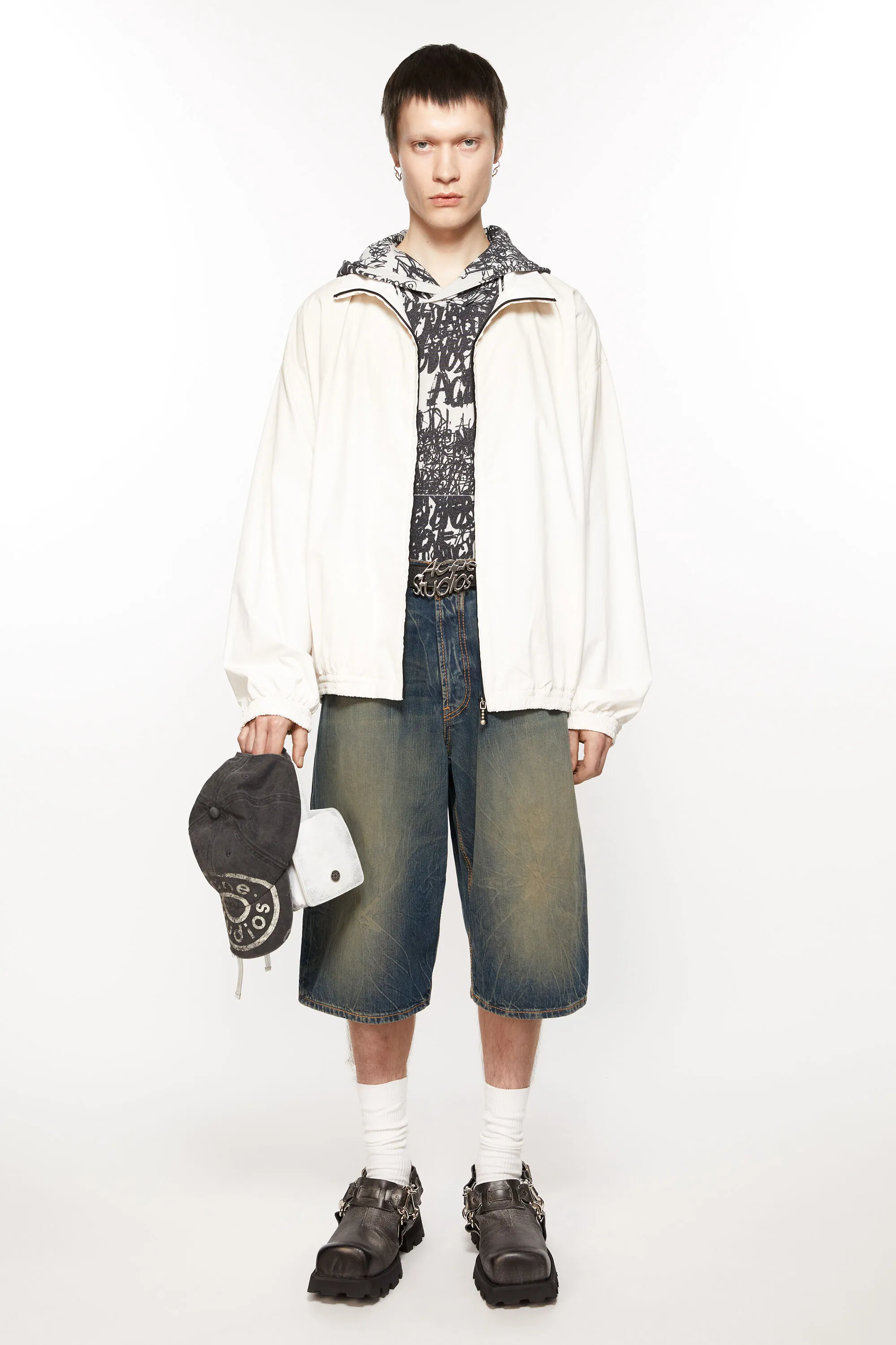 

Джинсовые шорты - свободного кроя Acne Studios, синий