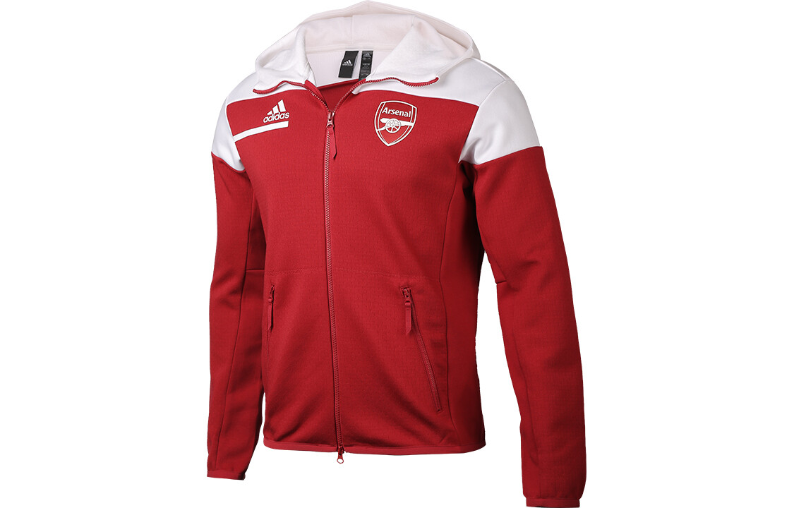 

Куртка Arsenal Мужская Красная И Белая Adidas, красный