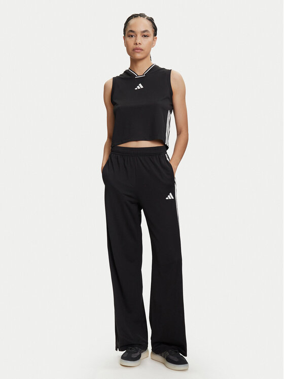 Спортивные брюки loose fit Tiro Cut 3-Stripes Mesh JG4103 Adidas, черный — фото 2