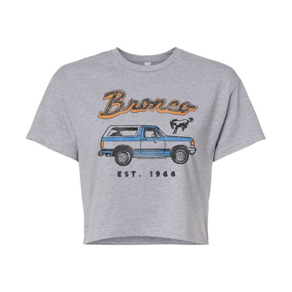

Детская футболка с принтом Ford Bronco Est 1966 Licensed Character, серый