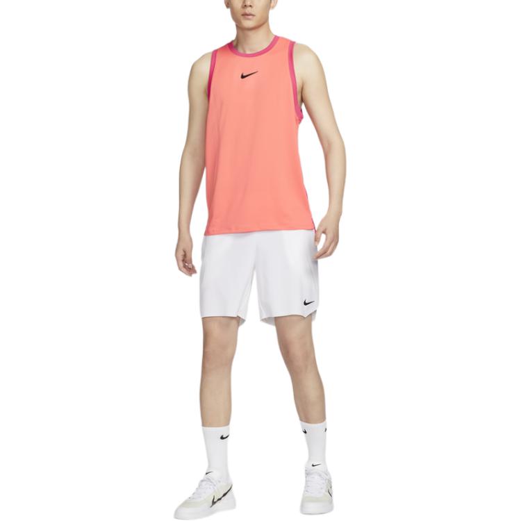 Мужская теннисная майка Court Slam Dri-FIT Nike, светло-дикий манго желтый — фото 3