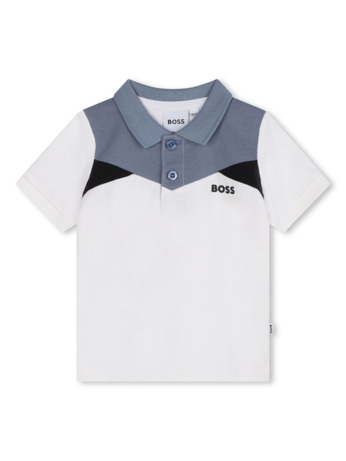 

BOSS Kidswear рубашка поло с вышитым логотипом, белый