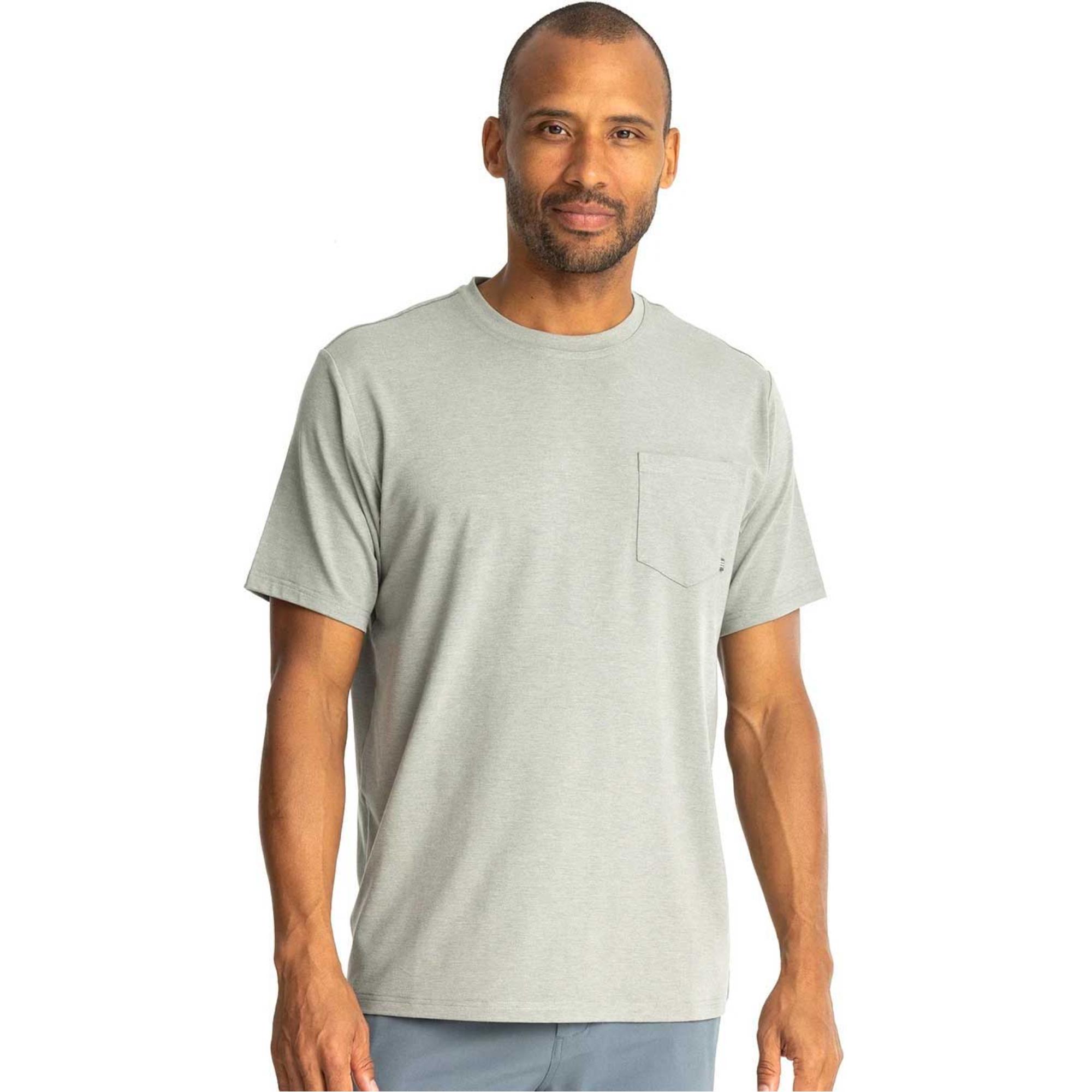 

Мужская футболка Bamboo Flex с карманом Free Fly, Heather Agave Green, Зеленый, Мужская футболка Bamboo Flex с карманом Free Fly, Heather Agave Green