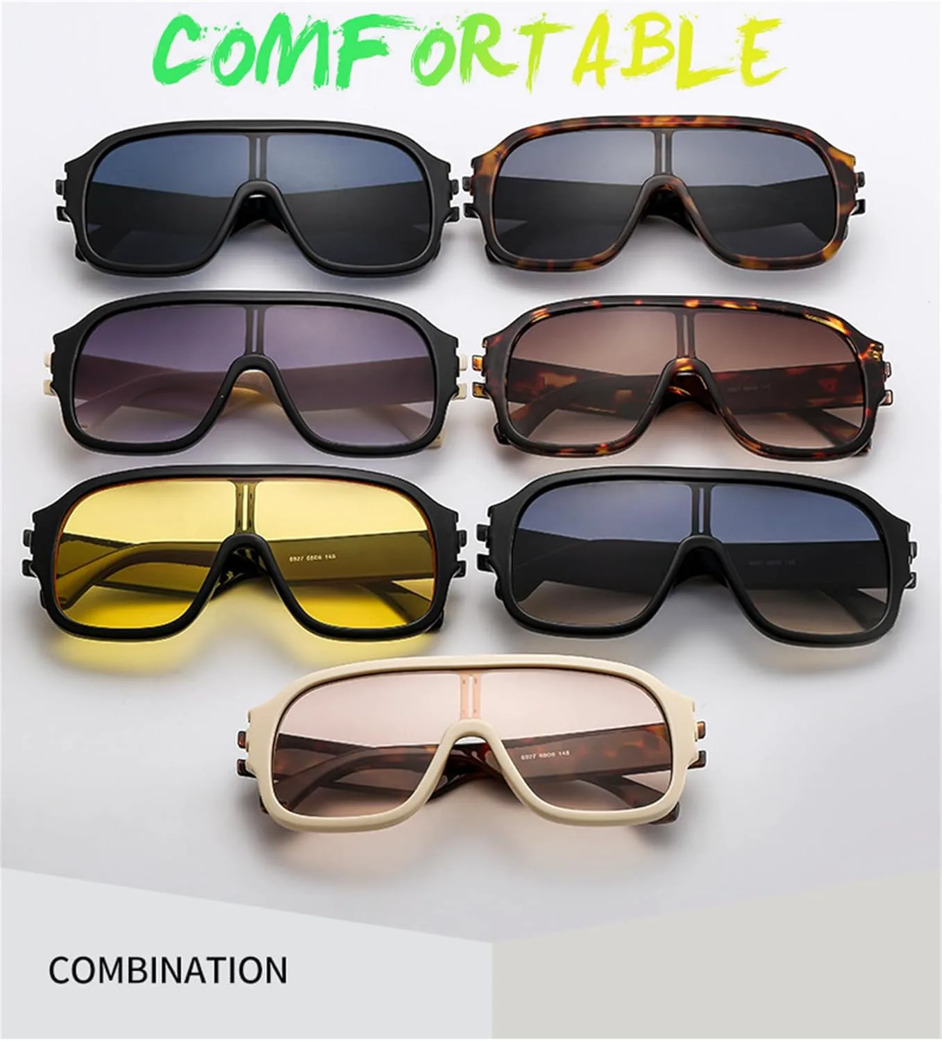 

Солнцезащитные очки Helena Retro Pilot Oversized Square для женщин и мужчин, модные, роскошные, дизайнерские, в тренде, с защитой от УФ-излучения UV400, C6