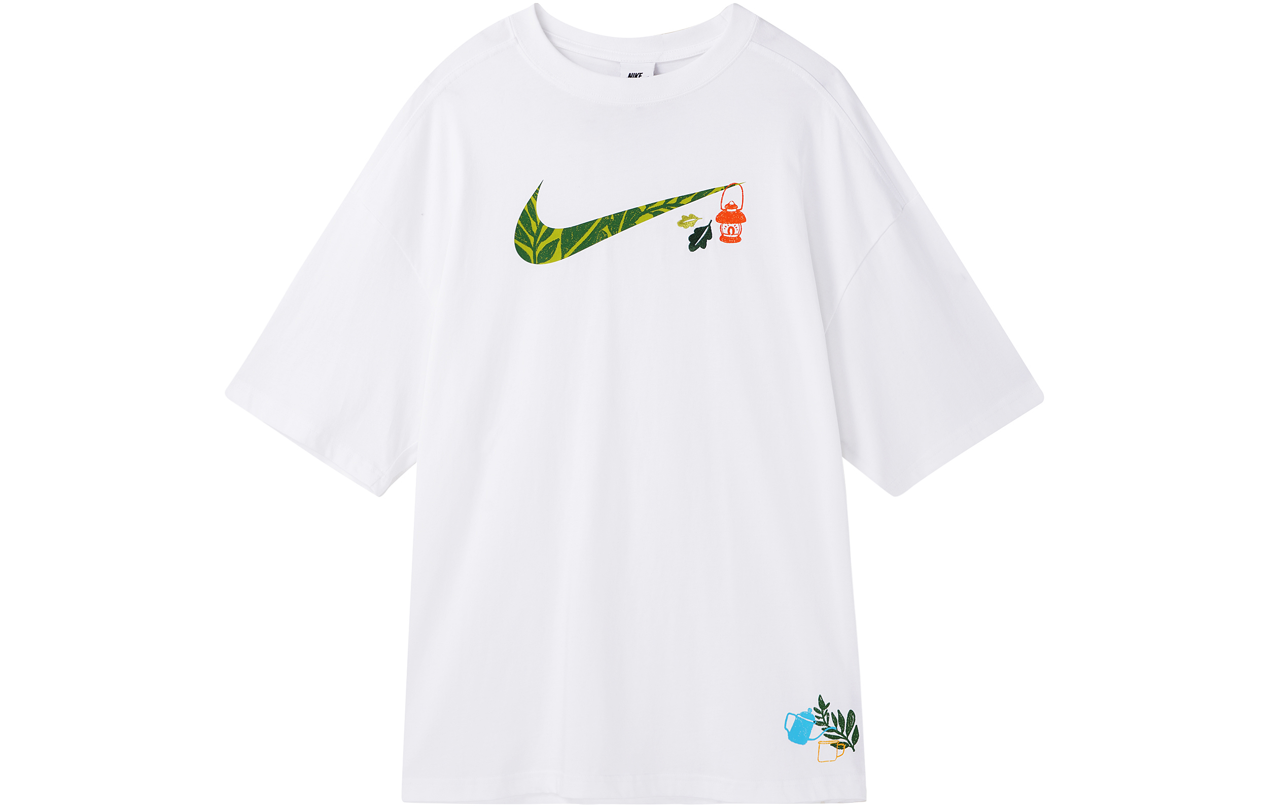 

Nike Женская футболка с принтом Swoosh в ретро-стиле, белая